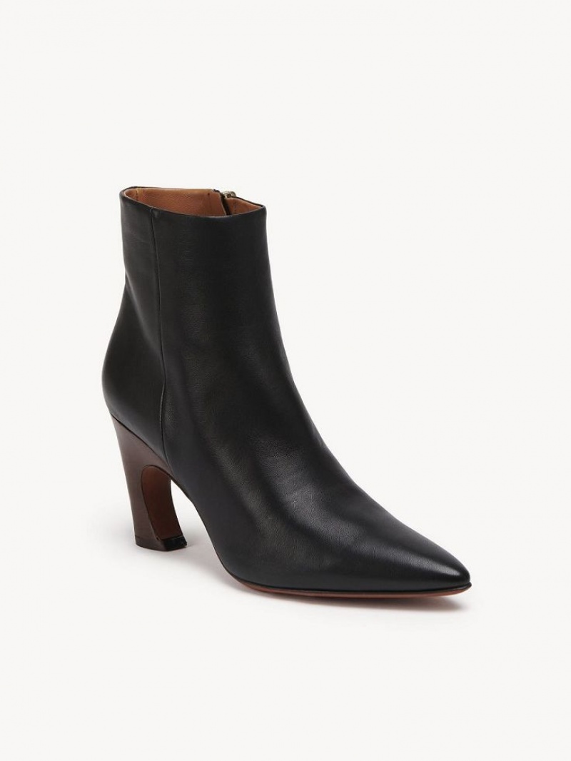 Chloe Oli Ankle Boots Black | CHE-SR14223