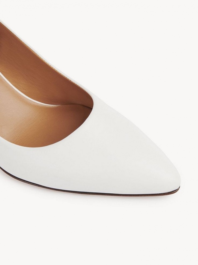 Chloe Oli Heel Pumps White | CHE-SR14256