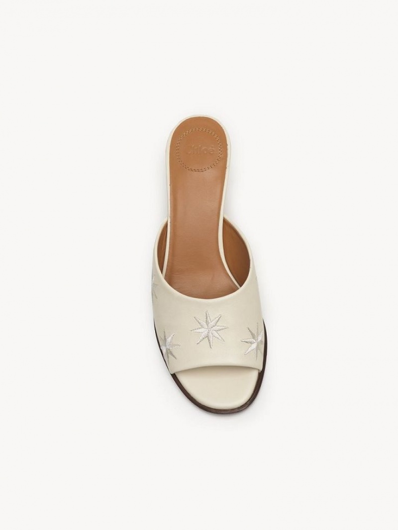 Chloe Oli High-heel Mule Eggshell | CHE-SR14157