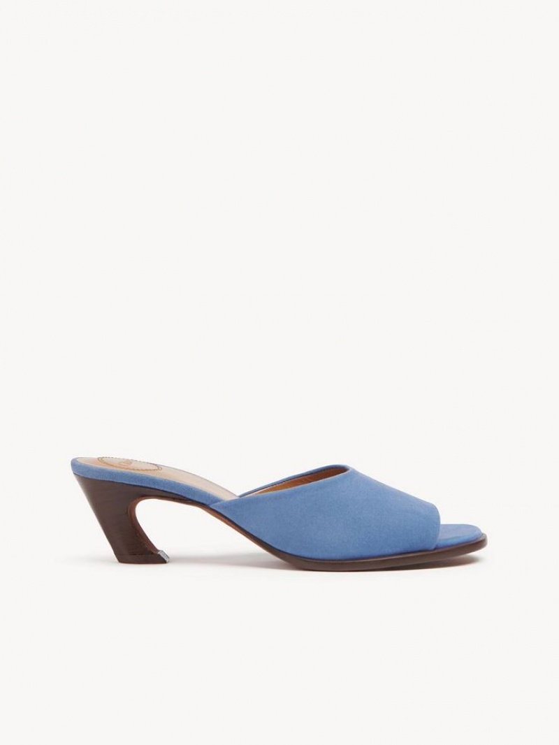 Chloe Oli High-heel Mule Shady Cobalt | CHE-SR14158