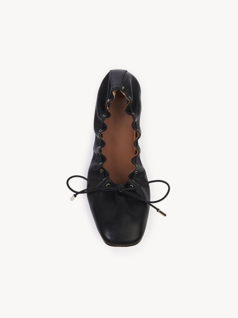 Chloe Oracia Ballet Flat Black | CHE-SR14261