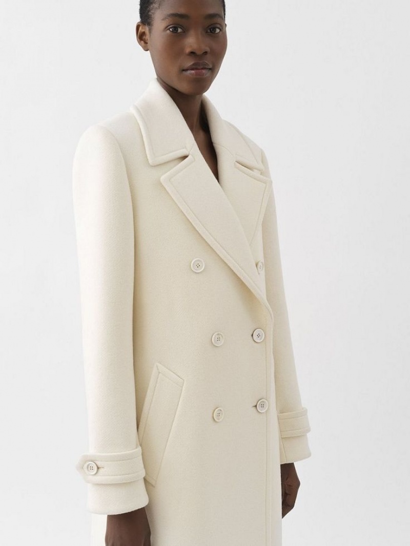 Chloe Overcoat Coats Eden White | CHE-SR13780