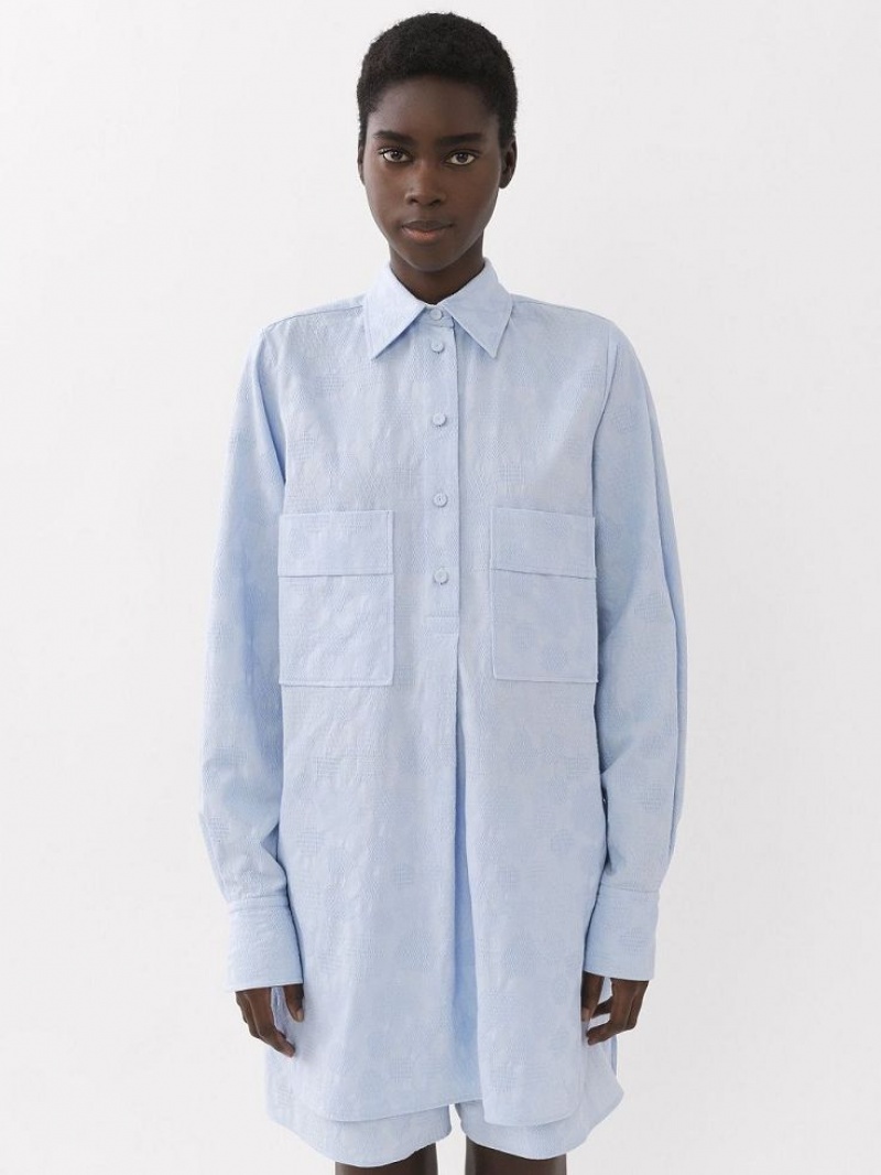 Chloe Oversized Shirts PURE BLUE | CHE-SR13894