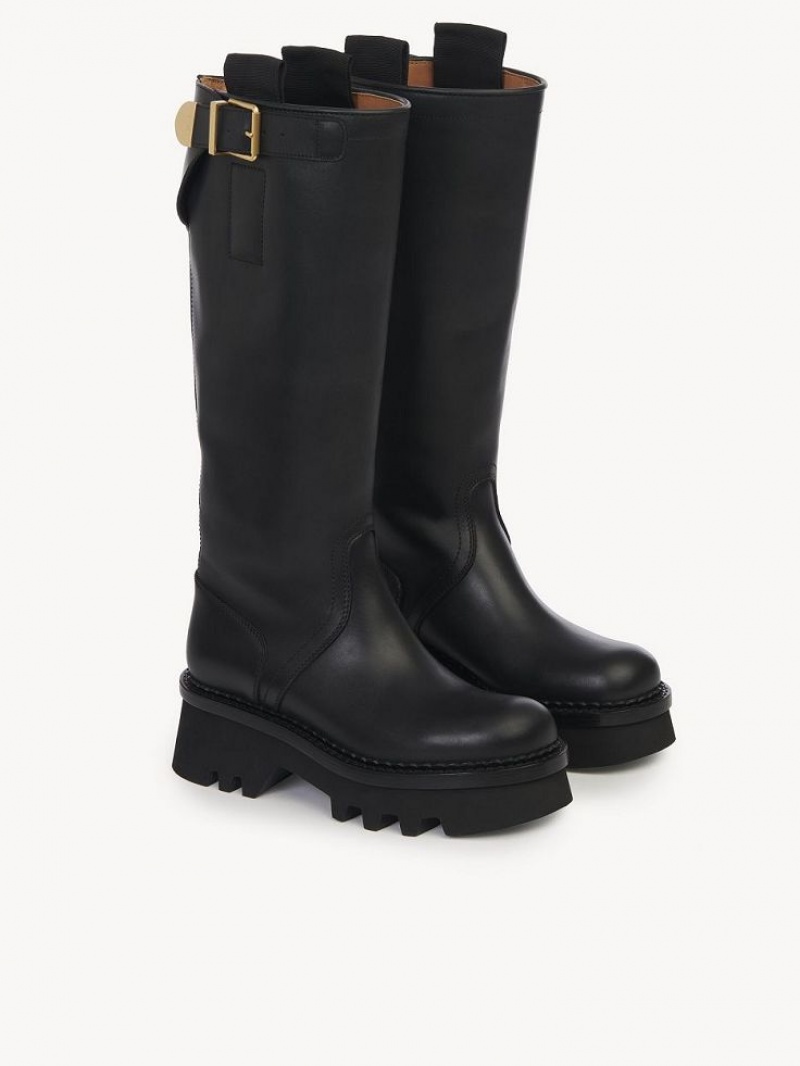 Chloe Owena High Boots Black | CHE-SR14238