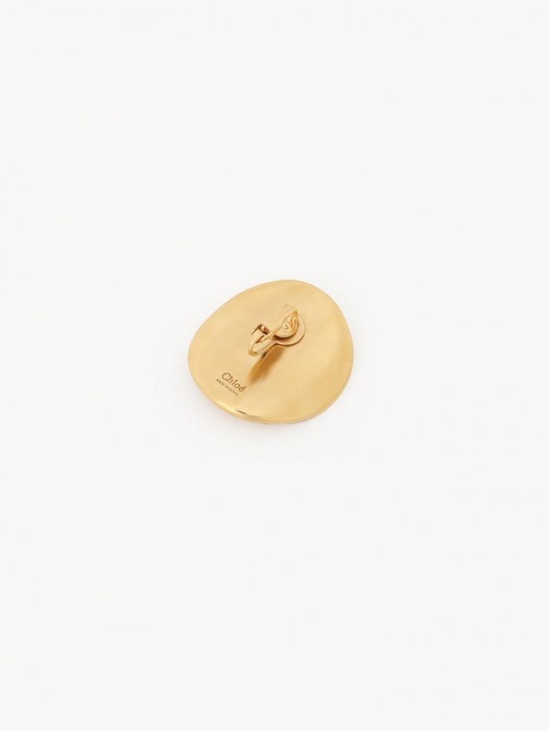 Chloe Penelope Coin Earrings Bright Gold | CHE-SR14455