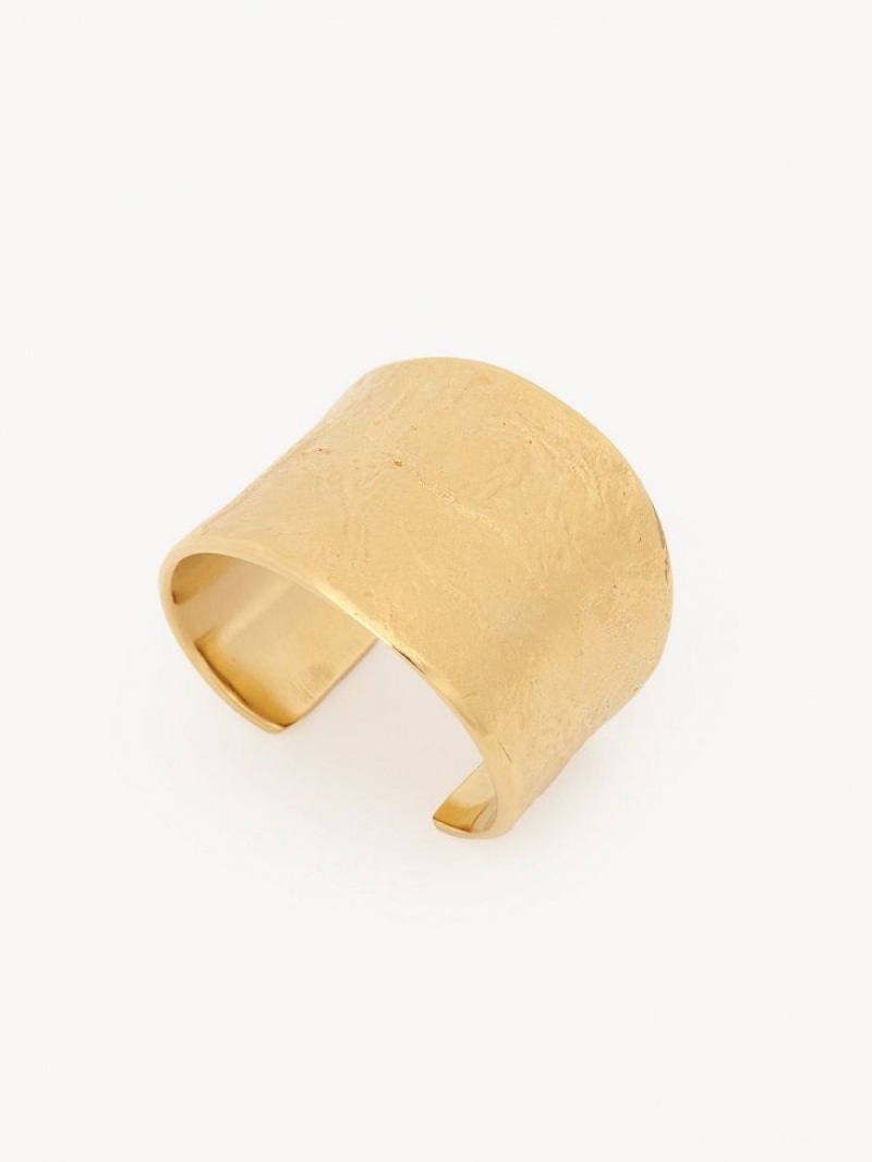 Chloe Penelope Cuff Bracelets Bright Gold | CHE-SR14463