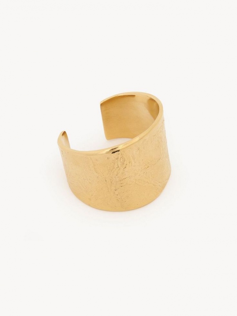 Chloe Penelope Cuff Bracelets Bright Gold | CHE-SR14463