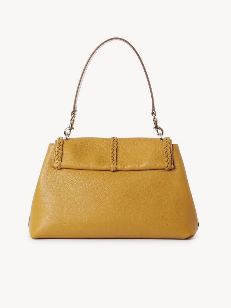 Chloe Penelope Medium Soft Shoulder Bags DUSTY GOLD | CHE-SR13444