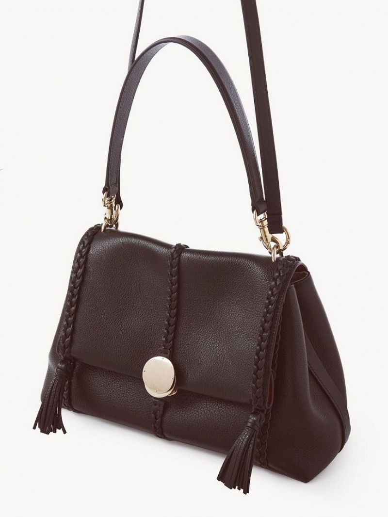 Chloe Penelope Medium Soft Shoulder Bags DEEP VIOLINE | CHE-SR13445