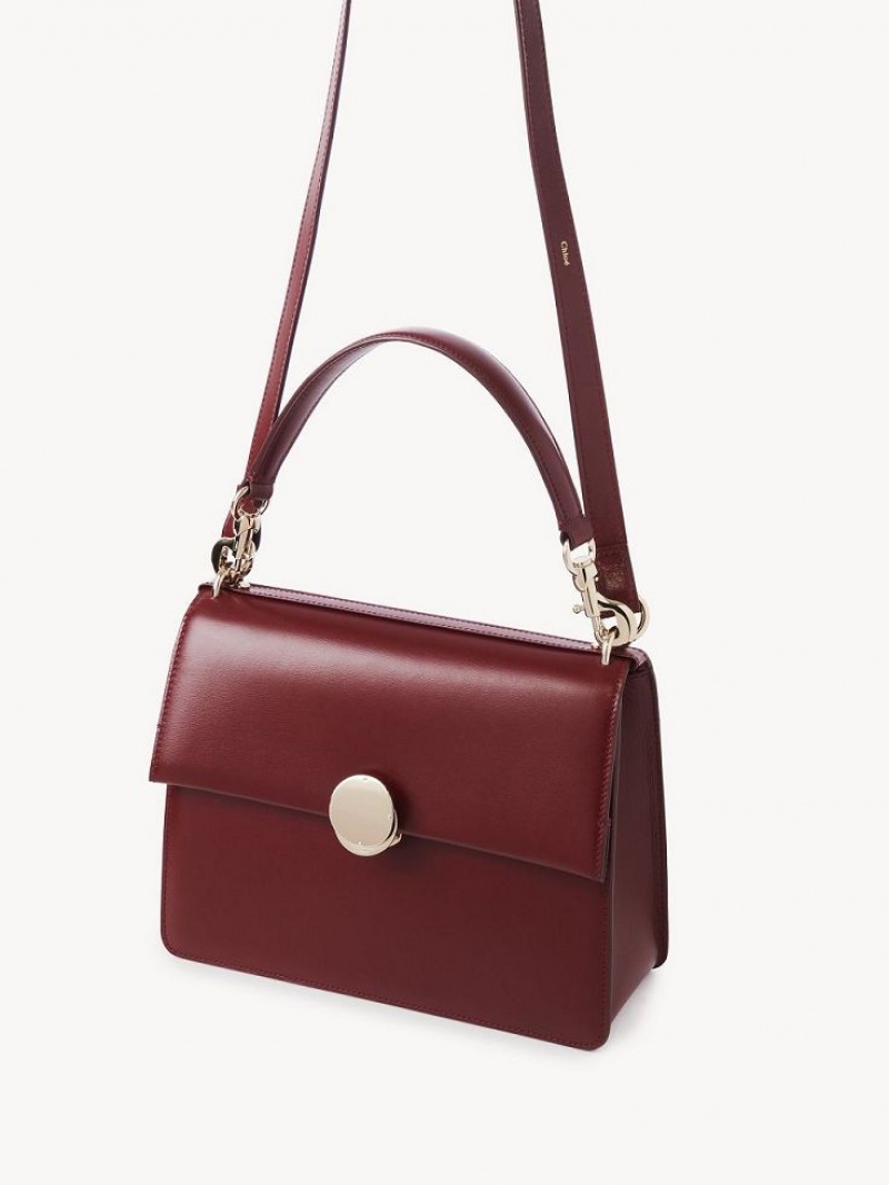 Chloe Penelope Medium Top Handle Shoulder Bags DEEP RED | CHE-SR13447