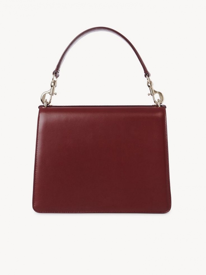 Chloe Penelope Medium Top Handle Shoulder Bags DEEP RED | CHE-SR13447