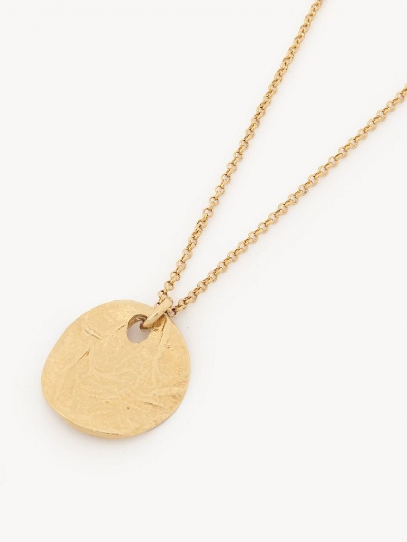 Chloe Penelope Necklaces Bright Gold | CHE-SR14451