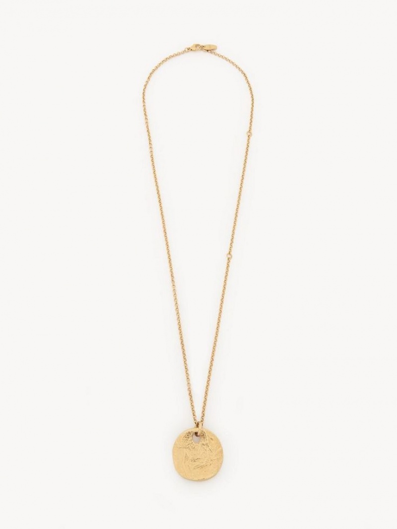 Chloe Penelope Necklaces Bright Gold | CHE-SR14451