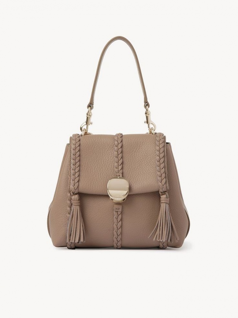 Chloe Penelope Small Soft Shoulder Bags WOODROSE | CHE-SR13456