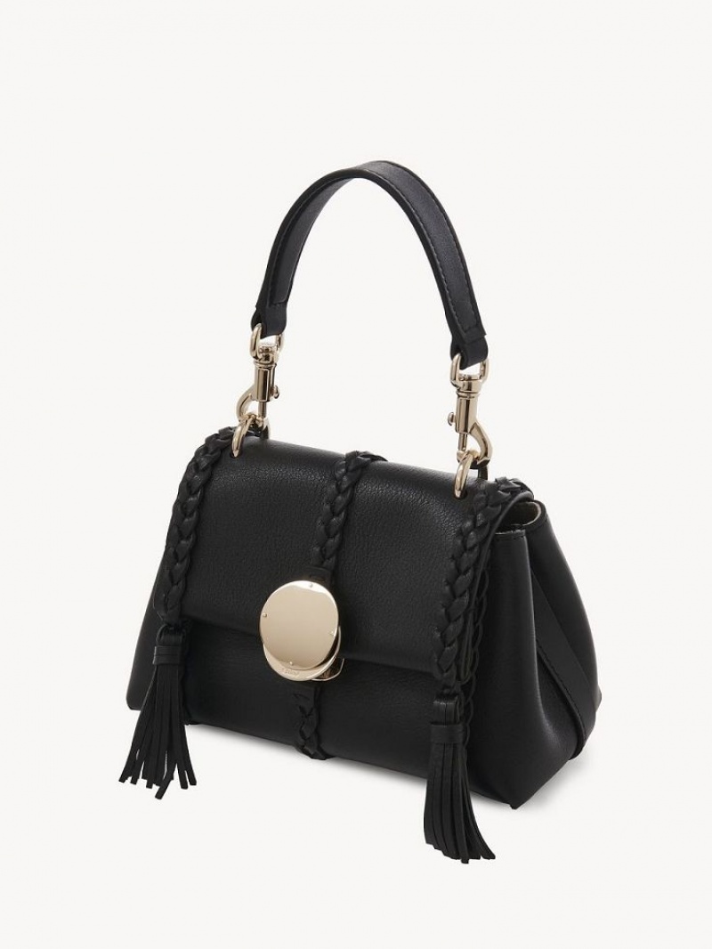 Chloe Penelope Soft Shoulder Mini Bags Black | CHE-SR13706