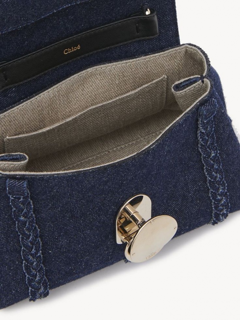 Chloe Penelope Soft Shoulder Mini Bags Denim | CHE-SR13705