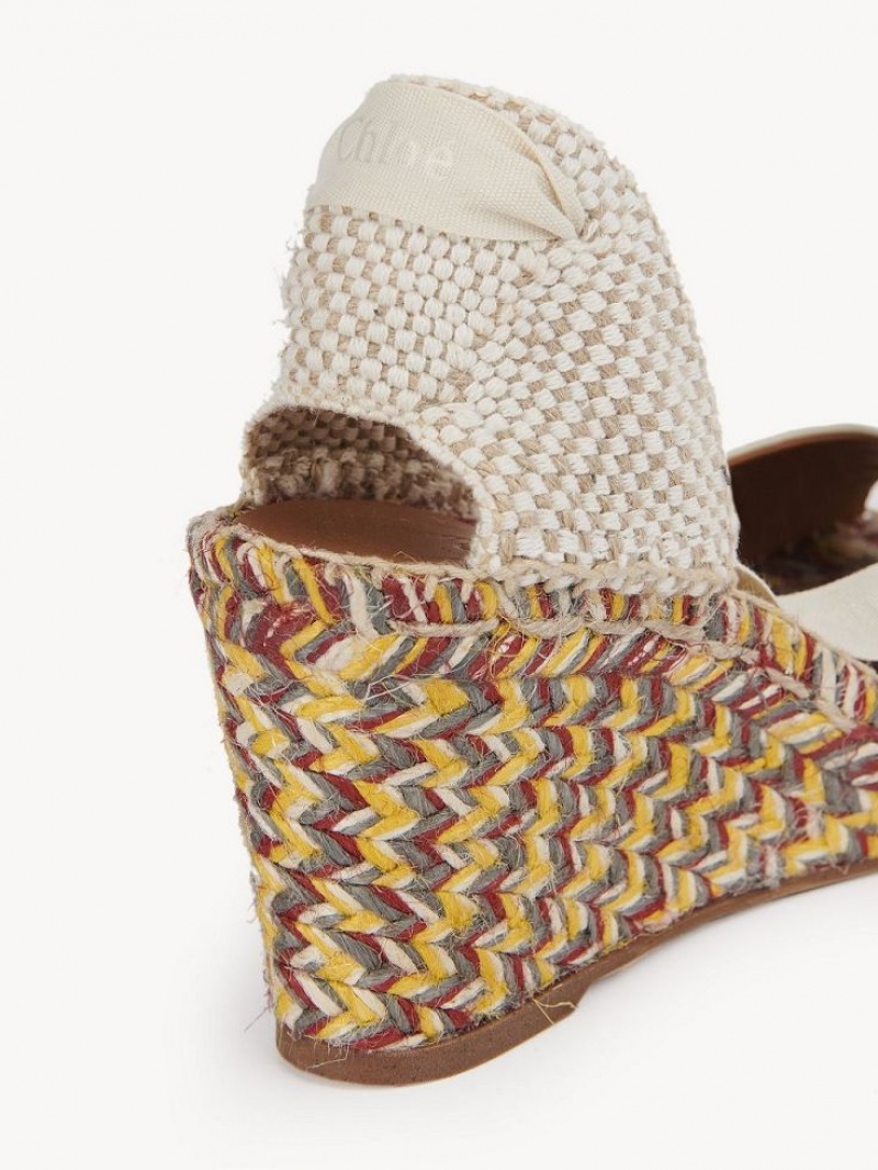 Chloe Piia Espadrille Eggshell | CHE-SR14149