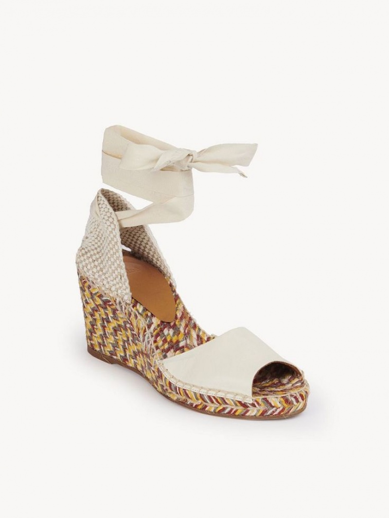 Chloe Piia Espadrille Eggshell | CHE-SR14149