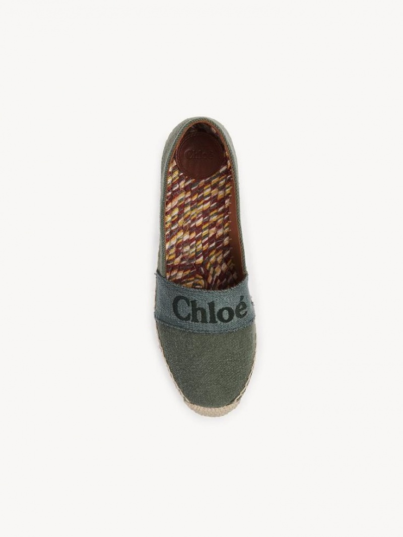 Chloe Piia Flat Espadrille WIDE FOREST | CHE-SR14143