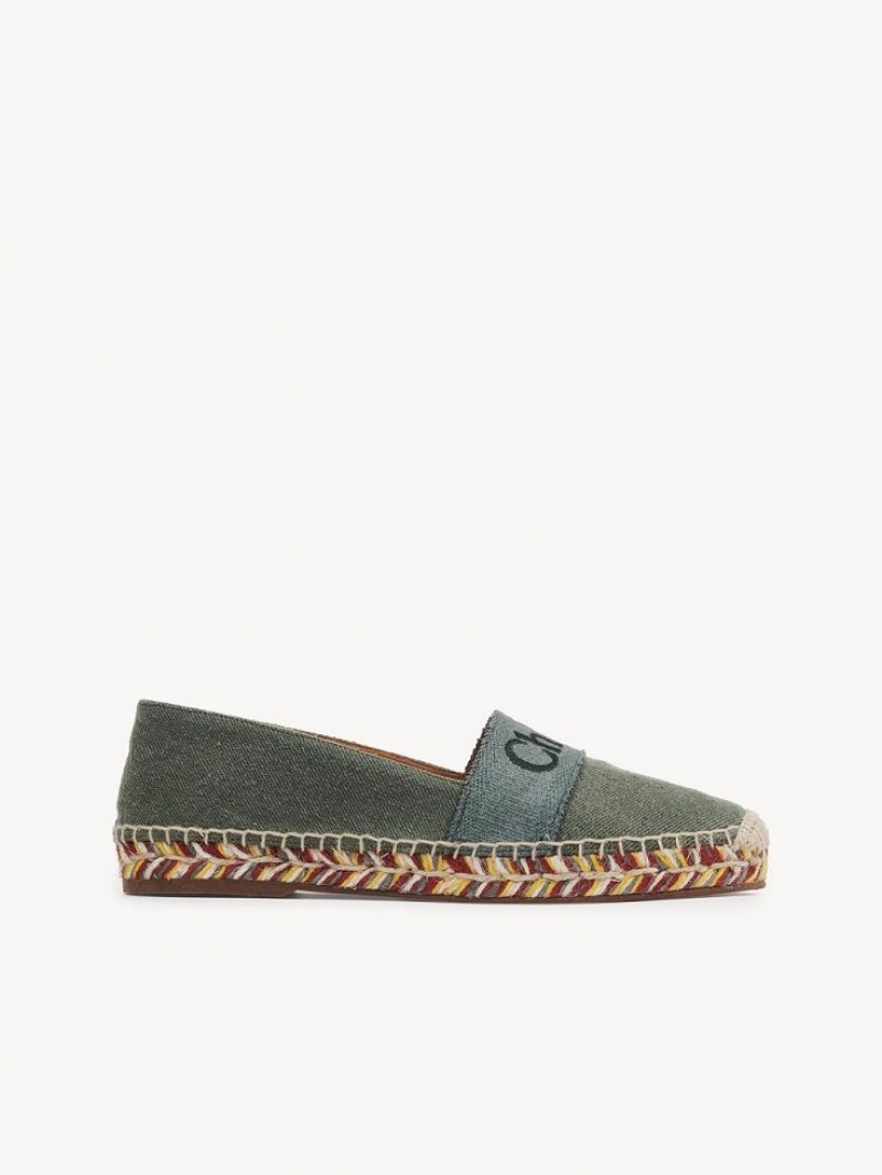 Chloe Piia Flat Espadrille WIDE FOREST | CHE-SR14143