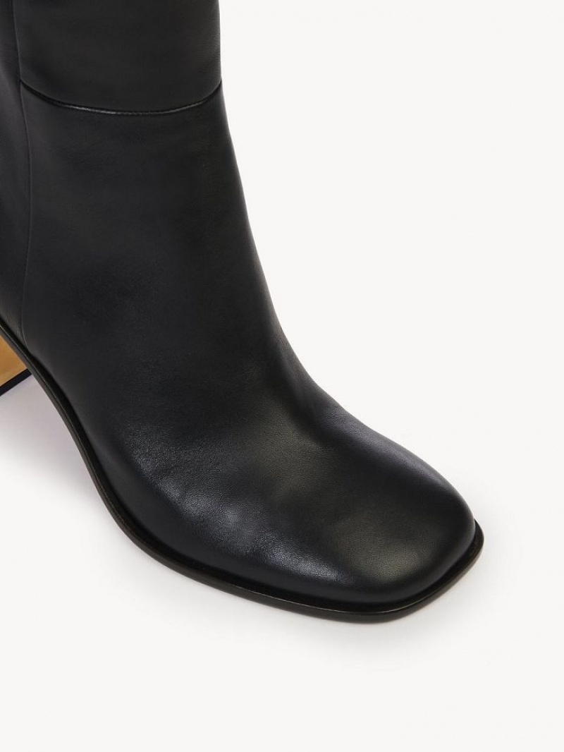 Chloe Rebecca High Boots Black | CHE-SR14233