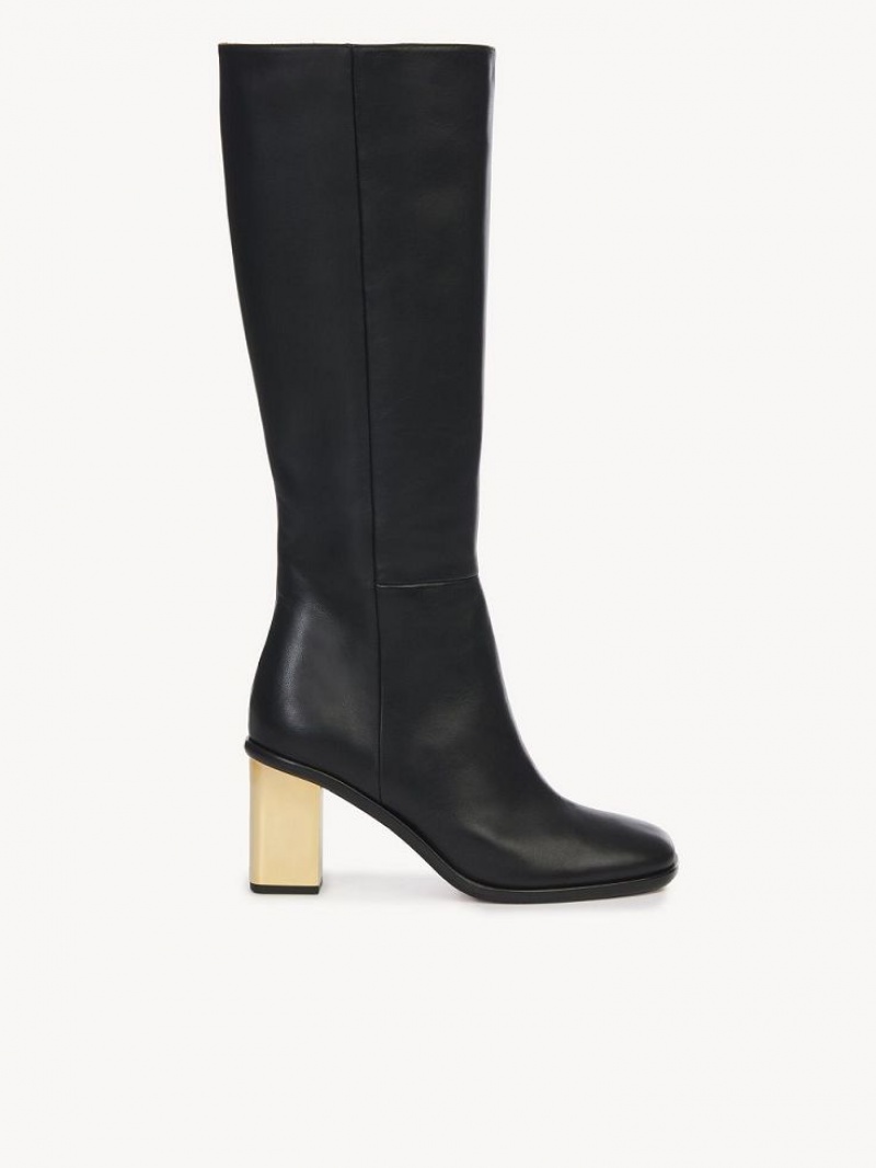 Chloe Rebecca High Boots Black | CHE-SR14233