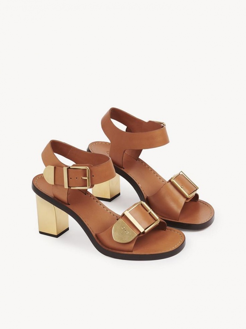 Chloe Rebecca High-heel Sandals Luminous Ochre | CHE-SR14140