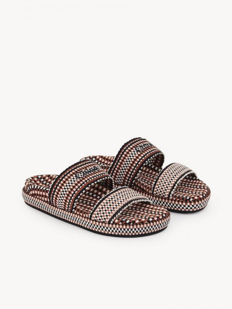 Chloe Rori Flat Mule Red Sand | CHE-SR14135