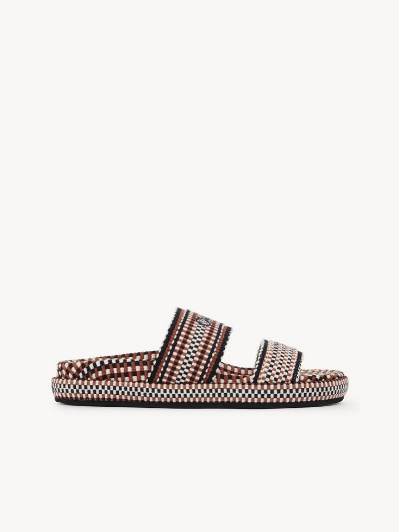 Chloe Rori Flat Mule Red Sand | CHE-SR14135