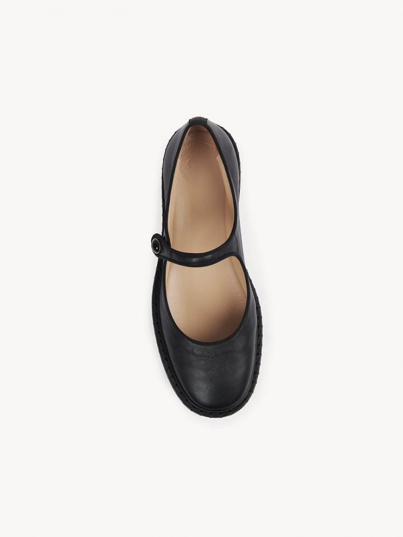 Chloe Rubie Ballet Flat Black | CHE-SR14260