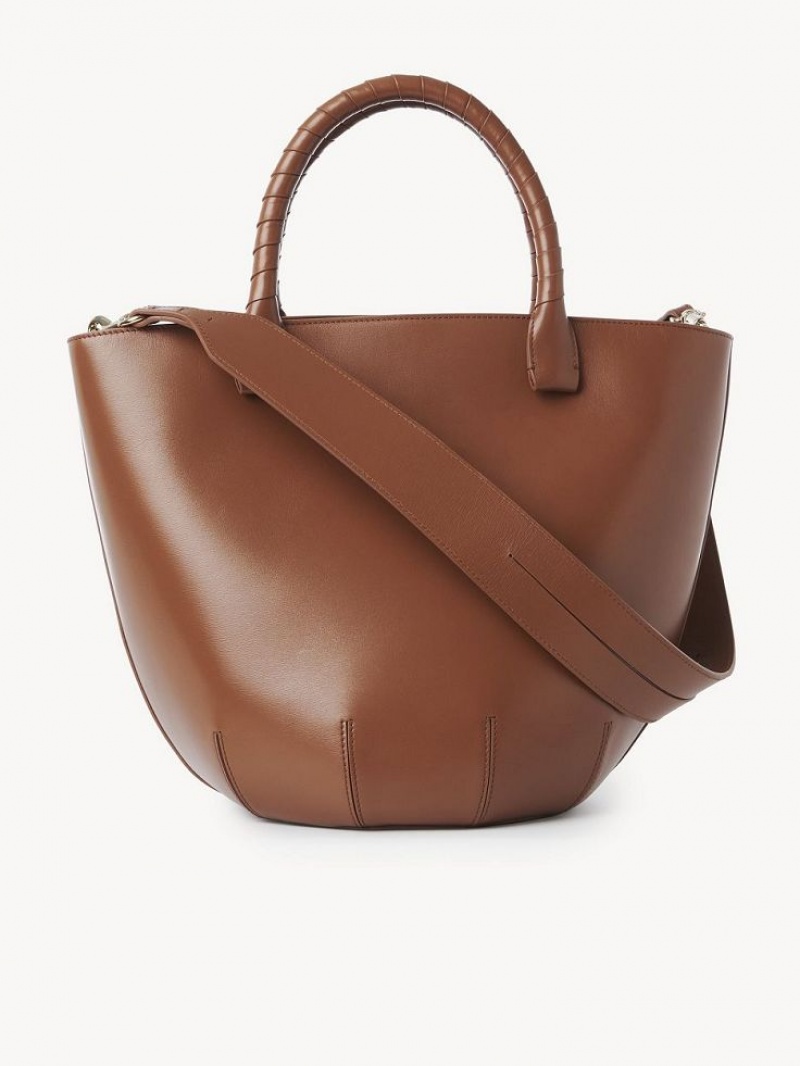 Chloe Sabia Hamper Tote Bags Tan | CHE-SR13370