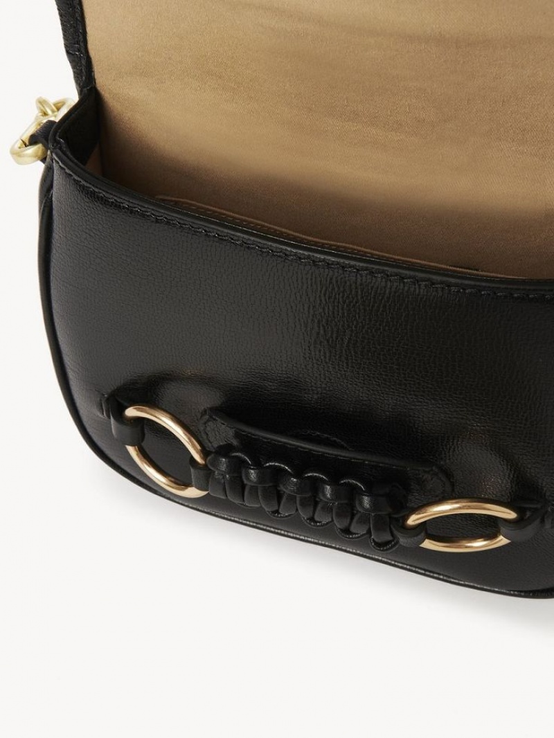 Chloe Saddie Satchel Shoulder Bags Black | CHE-SR14631