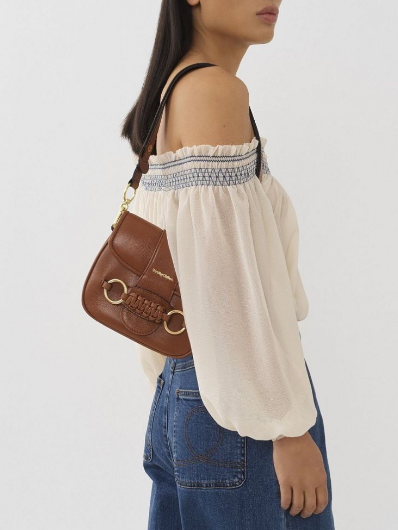 Chloe Saddie Satchel Shoulder Bags CARAMELLO | CHE-SR14632