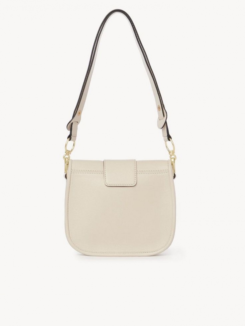 Chloe Saddie Satchel Shoulder Bags Cement Beige | CHE-SR14668