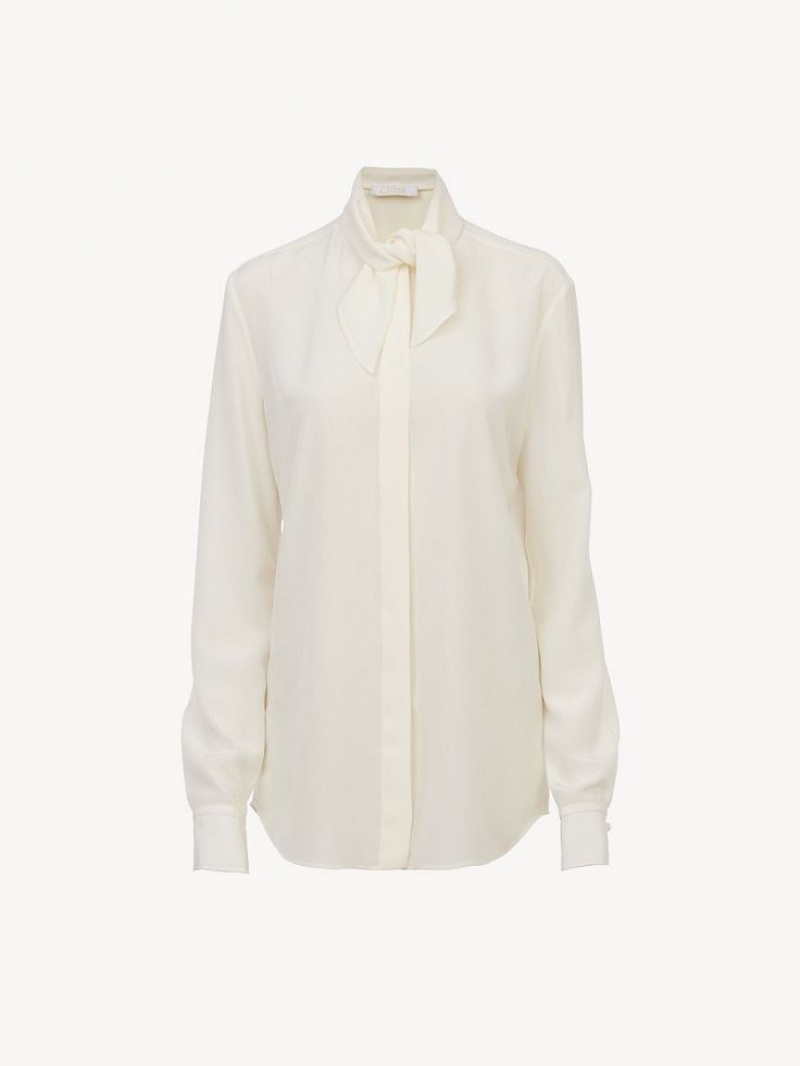 Chloe Scarf Blouses Buttercream | CHE-SR13904