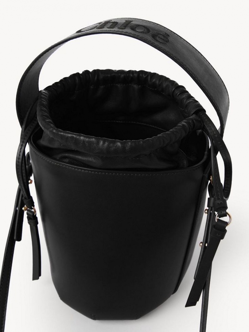 Chloe Sense Bucket Crossbody Bags Black | CHE-SR13532