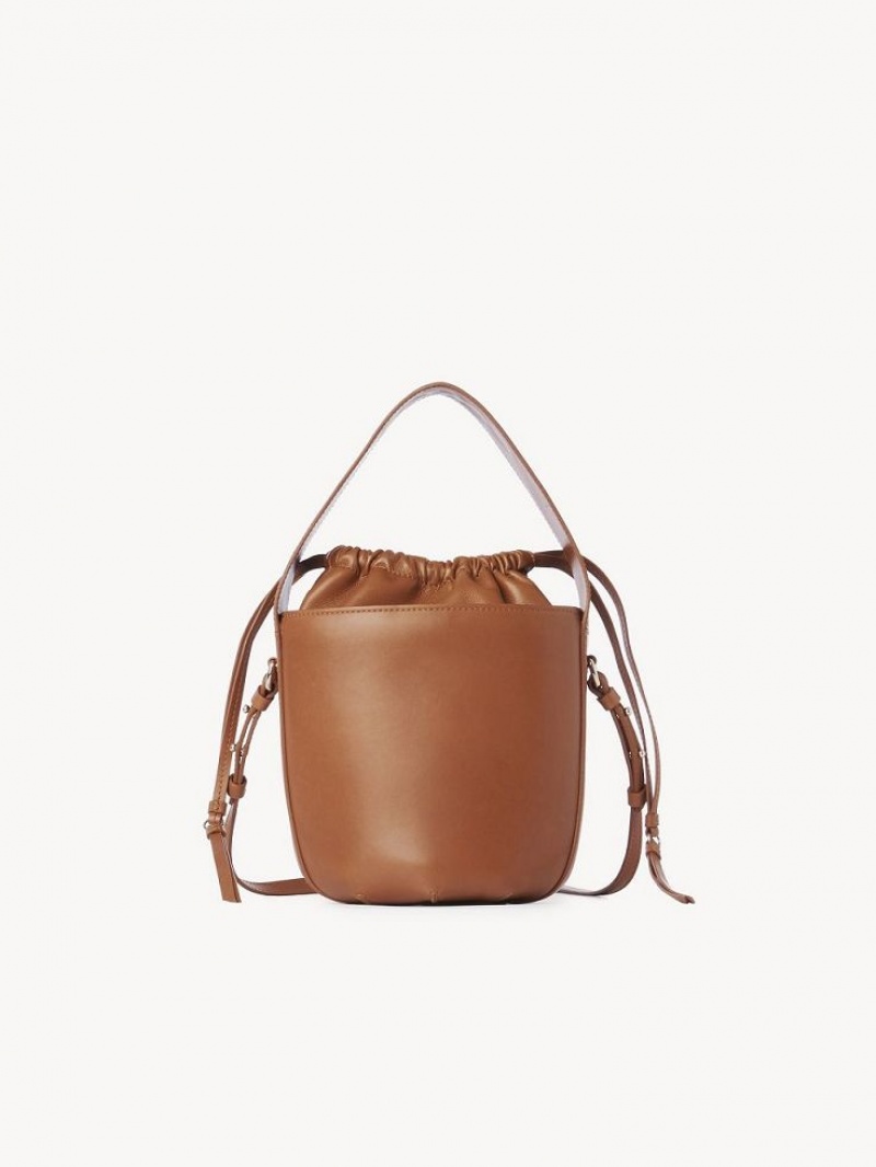 Chloe Sense Bucket Crossbody Bags Caramel | CHE-SR13531