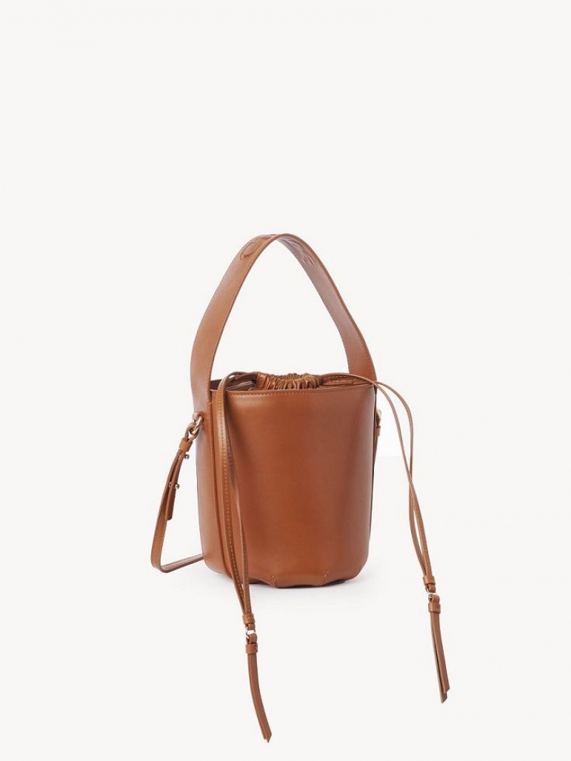 Chloe Sense Bucket Crossbody Bags Caramel | CHE-SR13531