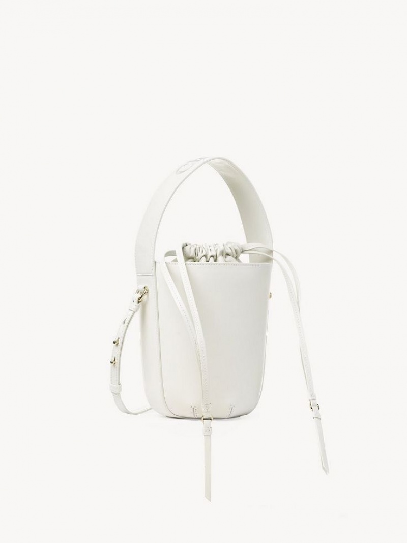 Chloe Sense Bucket Crossbody Bags White | CHE-SR13529