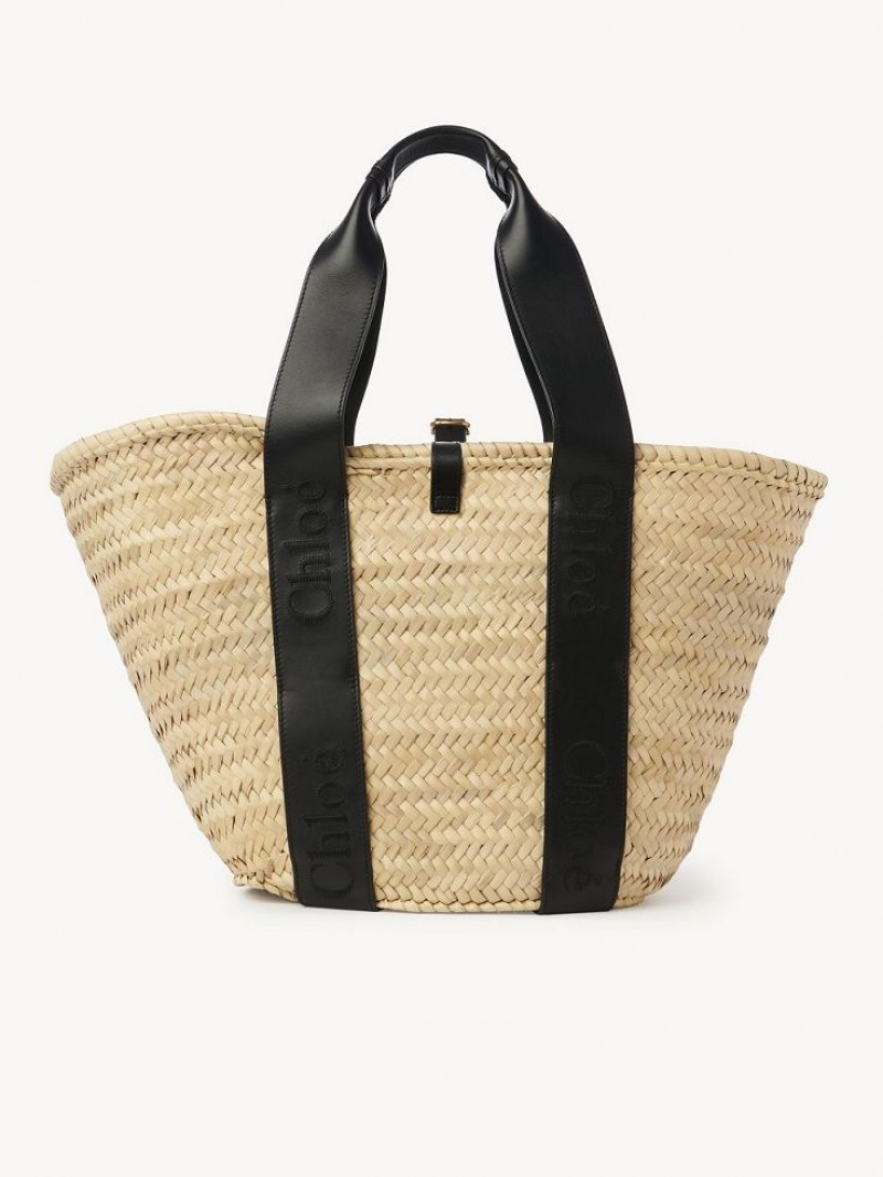 Chloe Sense Medium Baskets Black | CHE-SR13642