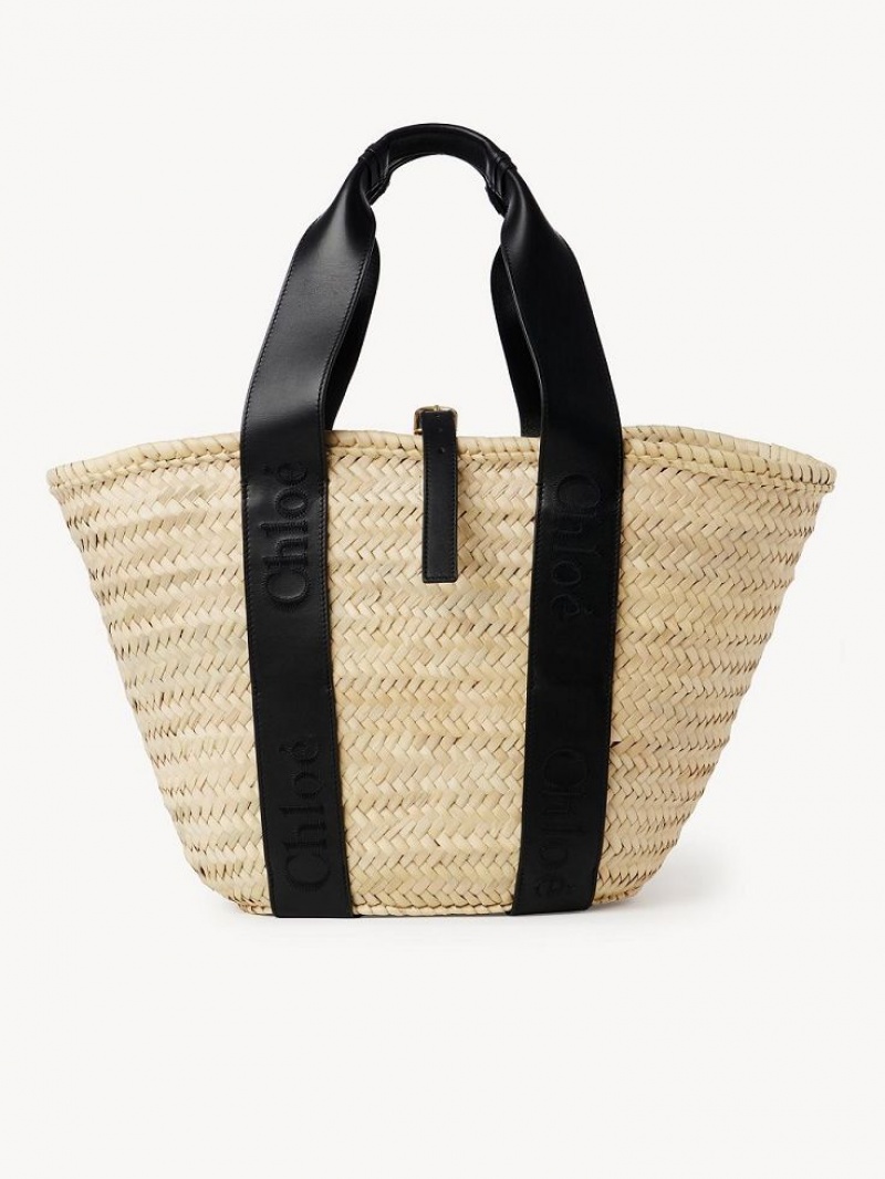 Chloe Sense Medium Baskets Black | CHE-SR13642