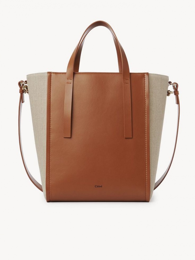 Chloe Sense Medium Shoulder Bags Caramel | CHE-SR13424