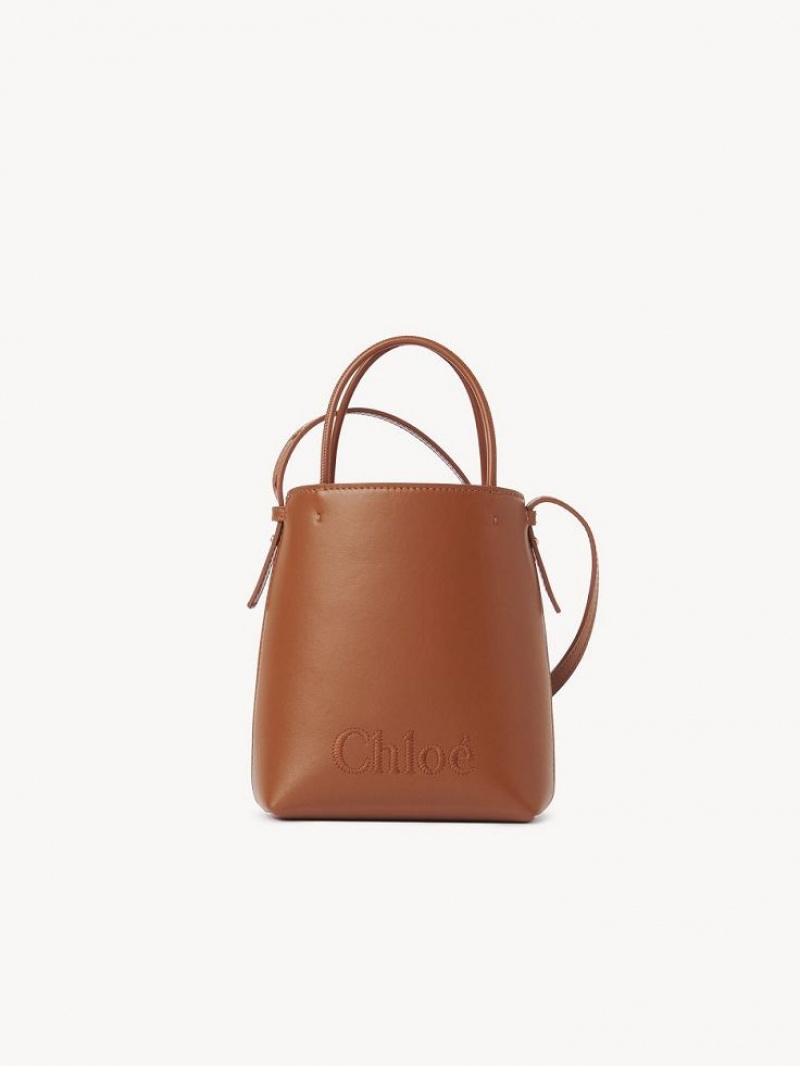 Chloe Sense Micro Shoulder Bags Caramel | CHE-SR13406