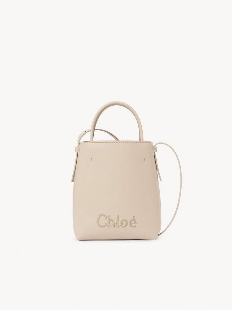 Chloe Sense Micro Shoulder Bags Cement Pink | CHE-SR13409