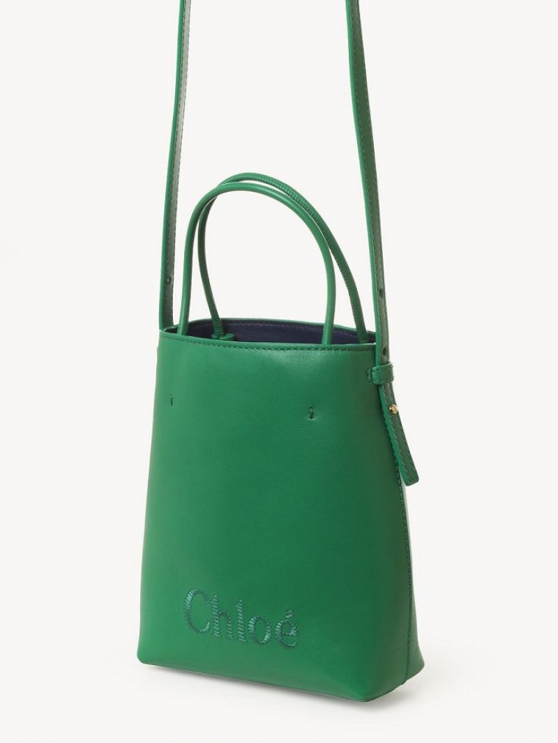 Chloe Sense Micro Shoulder Bags POP GREEN | CHE-SR13407