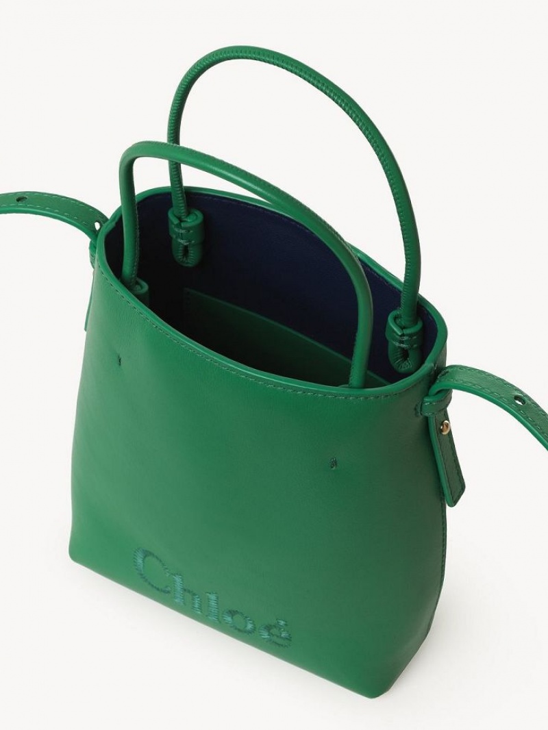 Chloe Sense Micro Shoulder Bags POP GREEN | CHE-SR13407