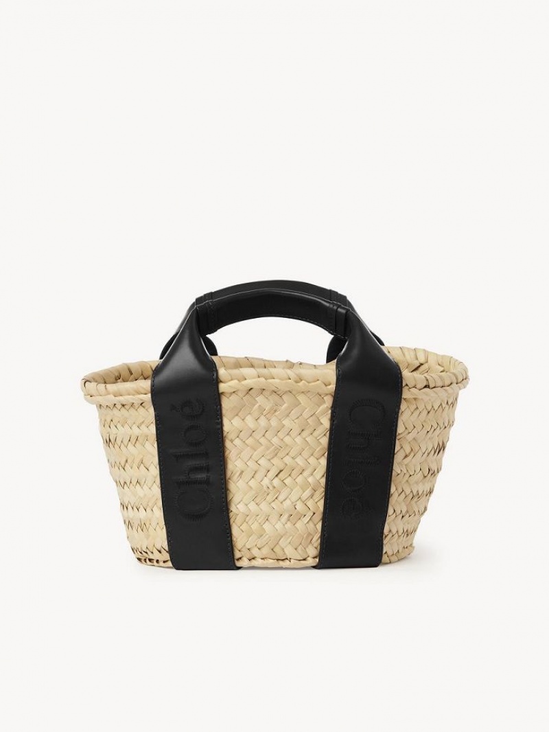 Chloe Sense Small Basket Shoulder Bags Black | CHE-SR13402