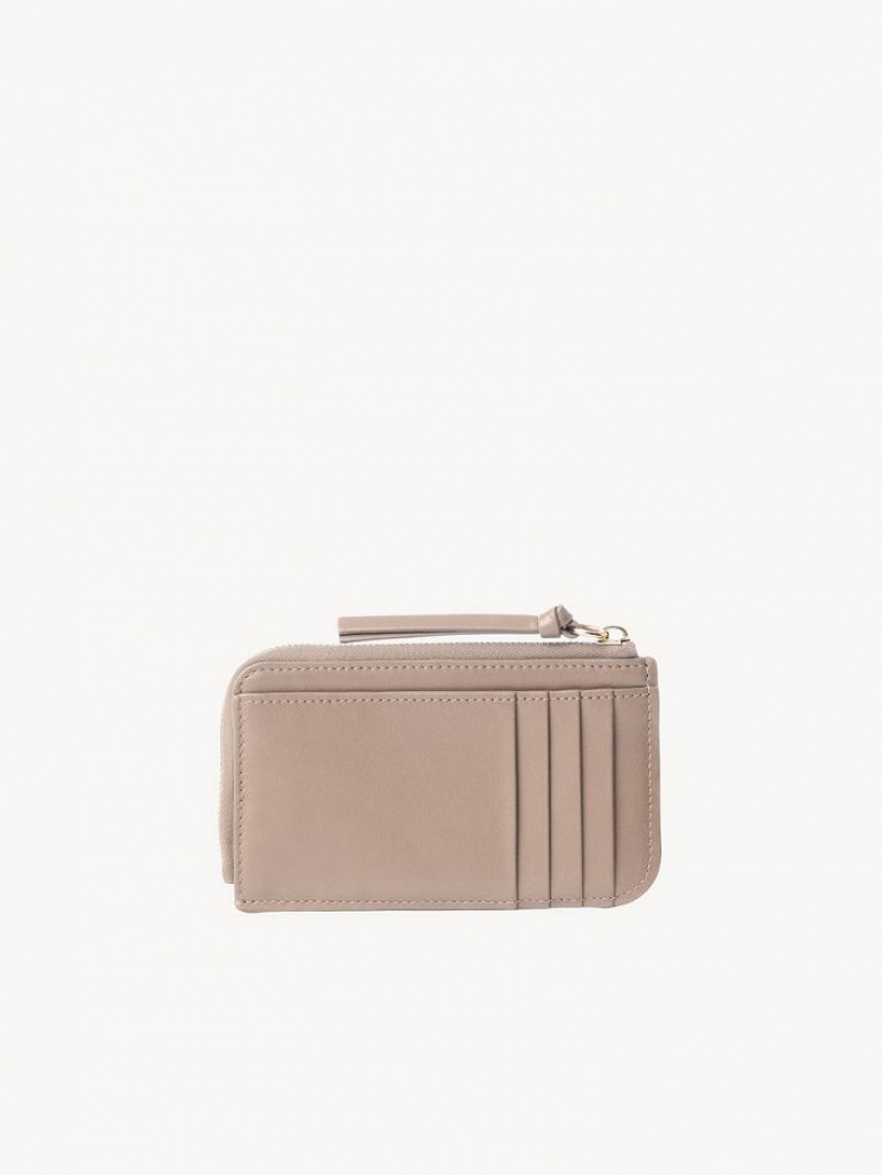 Chloe Sense Small Coin Purses Nomad Beige | CHE-SR14322