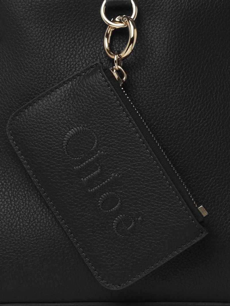 Chloe Sense Small East-west Shoulder Bags Black | CHE-SR13420