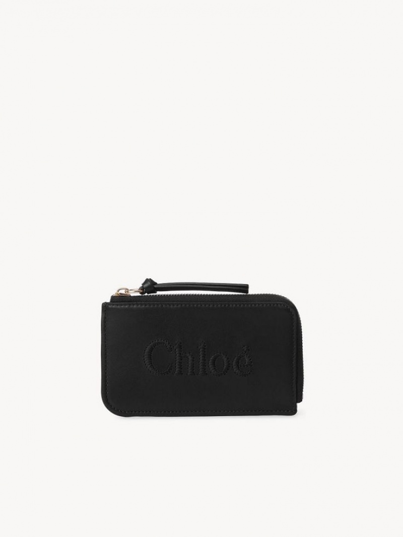 Chloe Sense Small Purse Coin Purses Black | CHE-SR14319